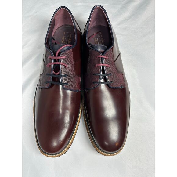 Ted Baker Oktibr Hi Shine Derby
 Dress Shoes NEW Mens size 44/11 - Picture 1 of 11